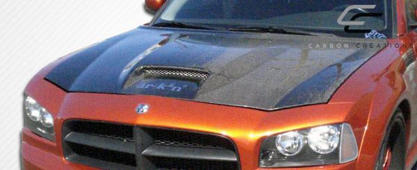 2006-2010 Dodge Charger Carbon Creations SRT Look Carbon Fiber Hood - Image 4