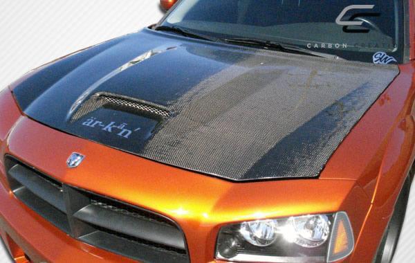 2006-2010 Dodge Charger Carbon Creations SRT Look Carbon Fiber Hood - Image 5