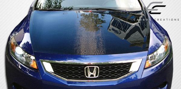 2008-2012 Honda Accord Carbon Creations OEM Look Carbon Fiber Hood - Image 3