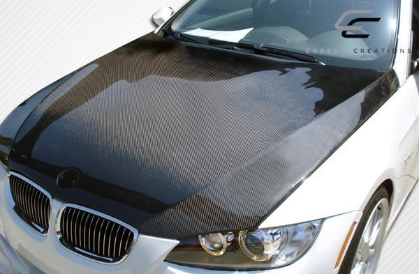 2007-2010 BMW 3 Series Carbon Creations OEM Look Carbon Fiber Hood - Image 3