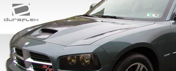 2006-2010 Dodge Charger Duraflex SRT Look Hood - Image 8
