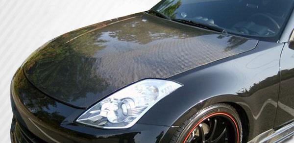2007-2008 Nissan 350Z Carbon Creations OEM Look Carbon Fiber Hood - Image 1
