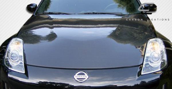 2007-2008 Nissan 350Z Carbon Creations OEM Look Carbon Fiber Hood - Image 2