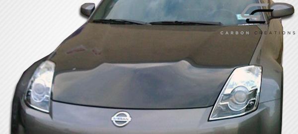 2007-2008 Nissan 350Z Carbon Creations OEM Look Carbon Fiber Hood - Image 3