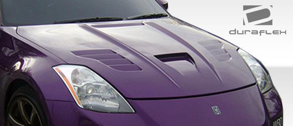2003-2006 Nissan 350Z Duraflex Vader Hood - Image 2