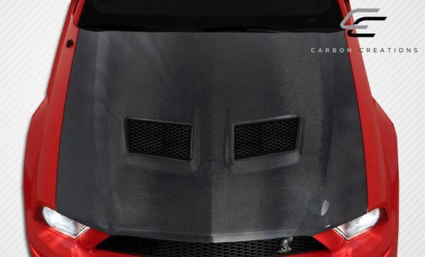 2005-2009 Ford Mustang Carbon Creations OEM Look Carbon Fiber Hood - Image 2