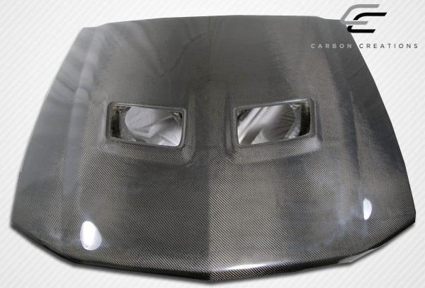 2005-2009 Ford Mustang Carbon Creations OEM Look Carbon Fiber Hood - Image 3