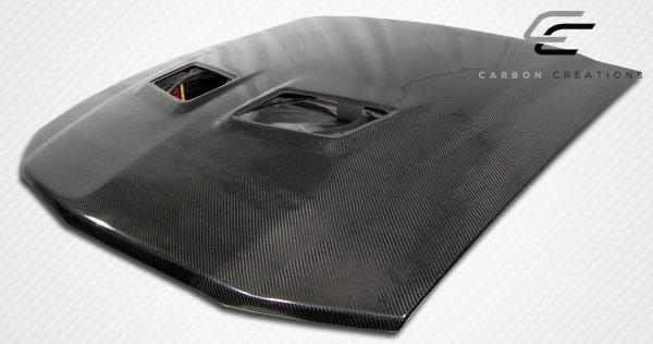 2005-2009 Ford Mustang Carbon Creations OEM Look Carbon Fiber Hood - Image 4