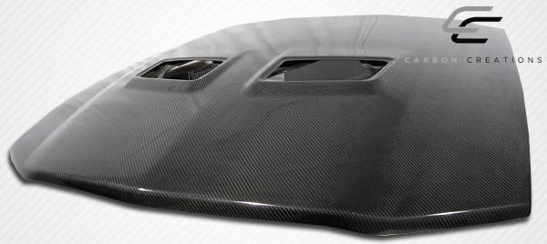 2005-2009 Ford Mustang Carbon Creations OEM Look Carbon Fiber Hood - Image 6