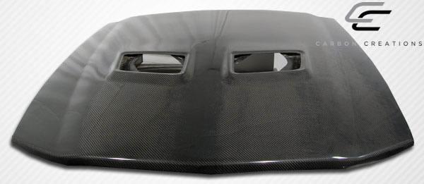 2005-2009 Ford Mustang Carbon Creations OEM Look Carbon Fiber Hood - Image 7