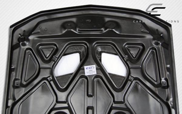 2005-2009 Ford Mustang Carbon Creations OEM Look Carbon Fiber Hood - Image 9