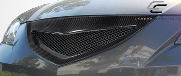 2004-2009 Mazda 3 Carbon Creations Open Mouth Carbon Fiber Grille - Image 2