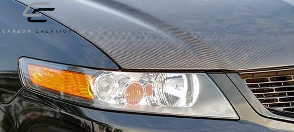 2006-2008 Acura TSX Carbon Creations OEM Look Carbon Fiber Hood - Image 2