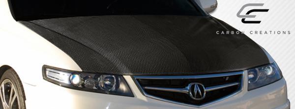 2006-2008 Acura TSX Carbon Creations OEM Look Carbon Fiber Hood - Image 5