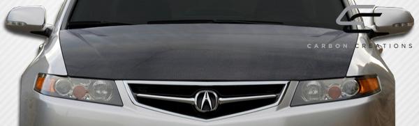 2006-2008 Acura TSX Carbon Creations OEM Look Carbon Fiber Hood - Image 6