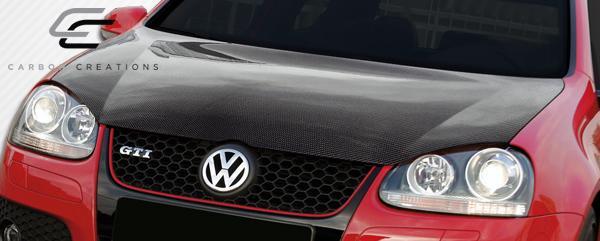 2005-2010 Volkswagen Jetta Carbon Creations OEM Look Carbon Fiber Hood - Image 2