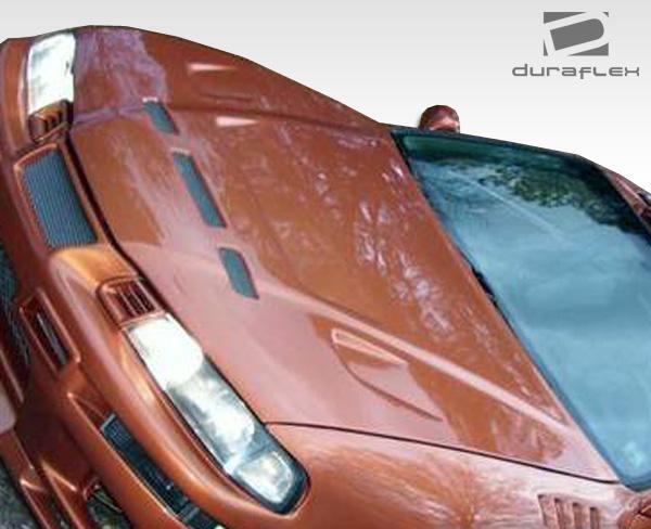 1992-1996 Honda Prelude Duraflex Predator Hood - Image 3