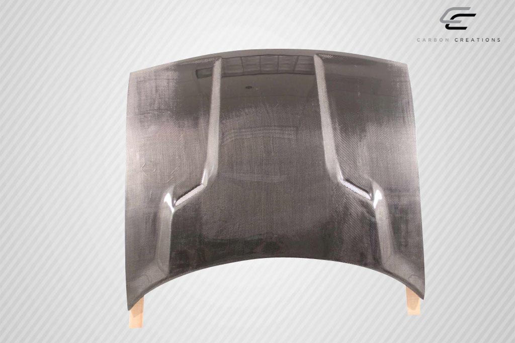 2008-2023 Dodge Challenger Carbon Creations SRT Look Carbon Fiber Hood - Image 3