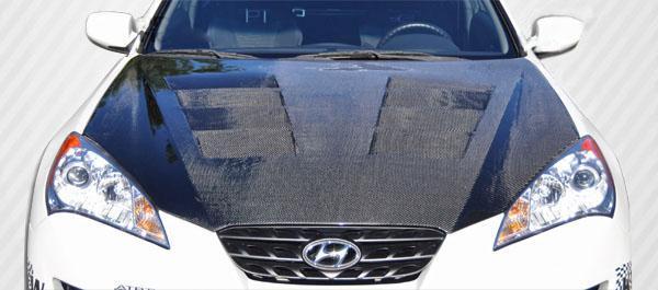 2010-2012 Hyundai Genesis Carbon Creations Circuit Carbon Fiber Hood - Image 1