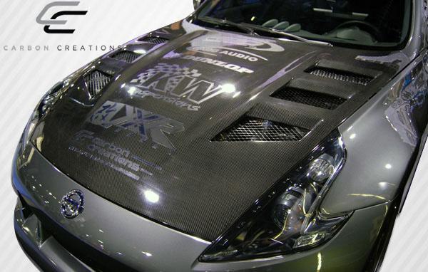 2009-2020 Nissan 370Z Carbon Creations Circuit Carbon Fiber Hood - Image 3