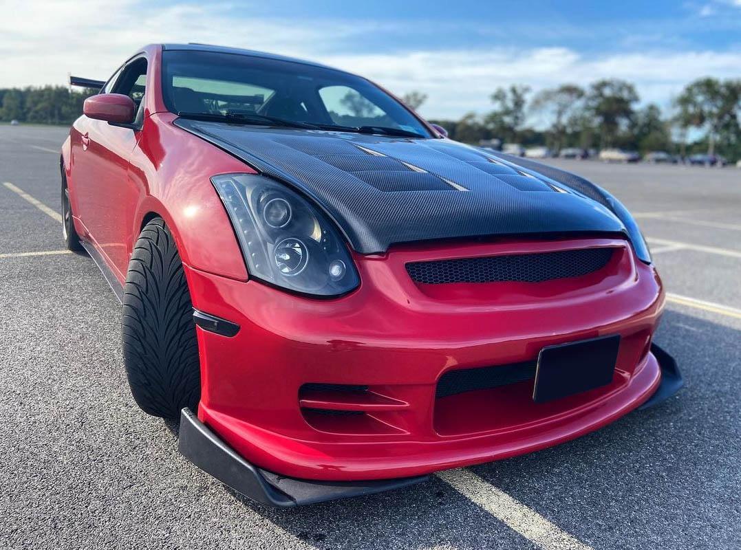 2003-2007 Infiniti G Coupe Carbon Creations TS-1 Carbon Fiber Hood - Image 2