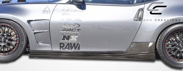 2009-2020 Nissan 370Z Carbon Creations N-1 Carbon Fiber Side Skirts - Image 2