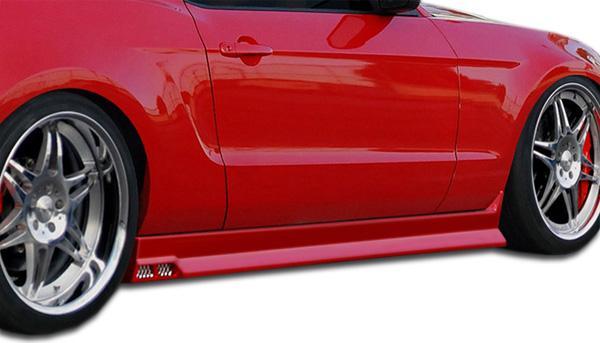 2005-2014 Ford Mustang Duraflex Racer 3 Side Skirts - Image 1