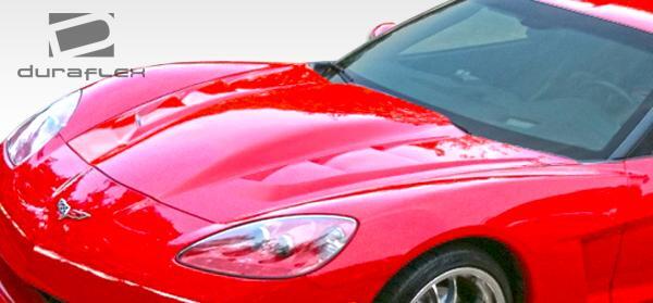 2005-2013 Chevrolet Corvette Duraflex H-Design Hood - Image 2