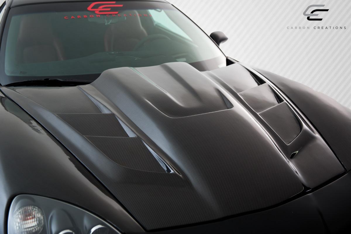 2005-2013 Chevrolet Corvette Carbon Creations ZR Edition 2 Carbon Fiber Hood - Image 2