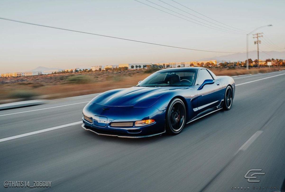 1997-2004 Chevrolet Corvette Carbon Creations C5R Carbon Fiber Front Lip - Image 3