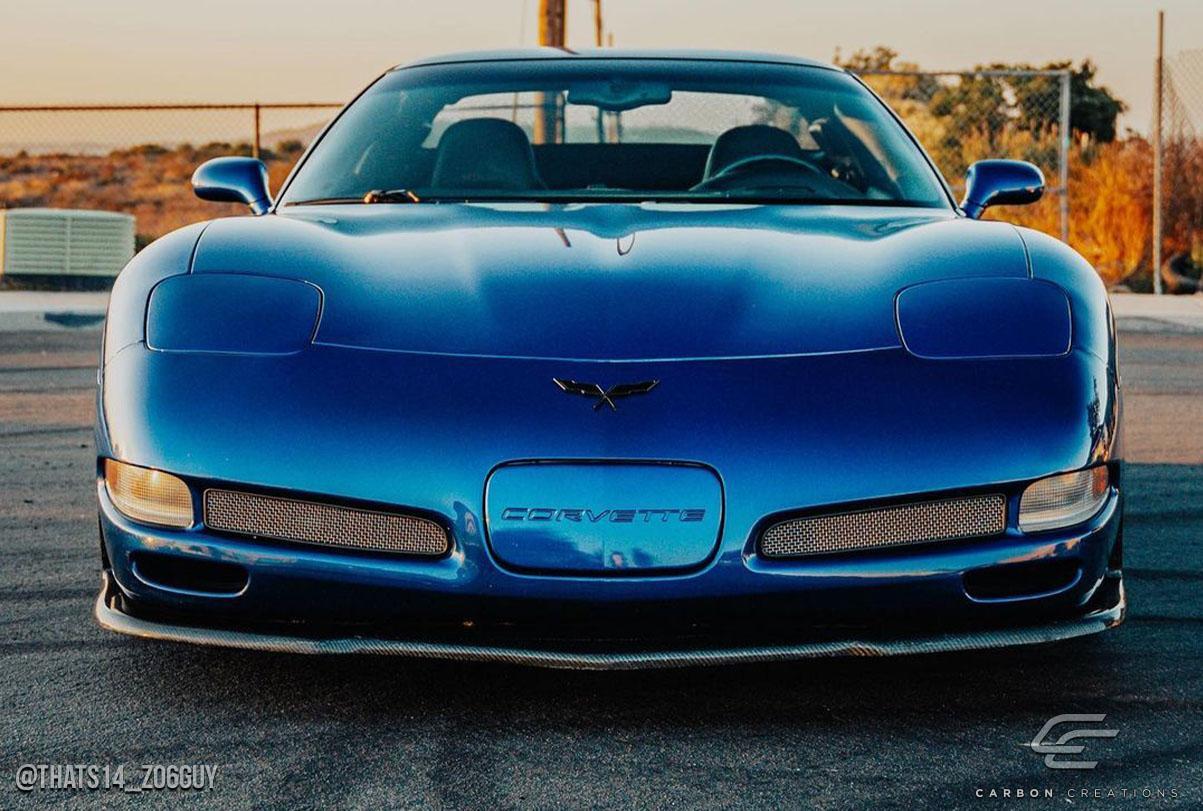 1997-2004 Chevrolet Corvette Carbon Creations C5R Carbon Fiber Front Lip - Image 4