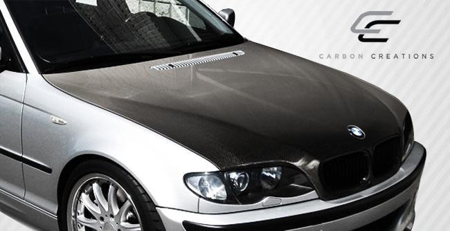 2002-2005 BMW 3 Series Carbon Creations OEM Look Carbon Fiber Hood - Image 2