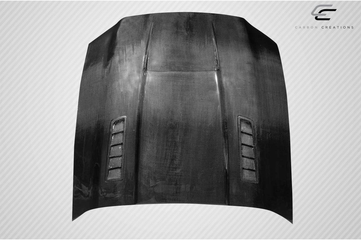 2013-2014 Ford Mustang Carbon Creations CVX Carbon Fiber Hood - Image 3