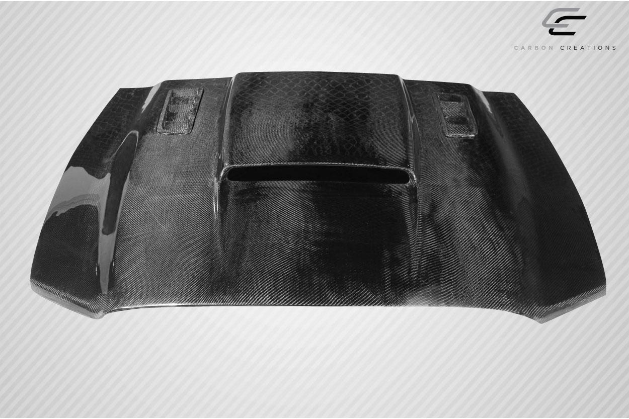 2013-2014 Ford Mustang Carbon Creations CVX Carbon Fiber Hood - Image 5