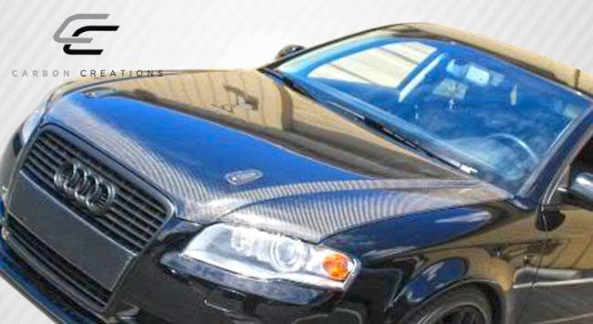2006-2008 Audi A4 Carbon Creations OEM Look Carbon Fiber Hood - Image 2