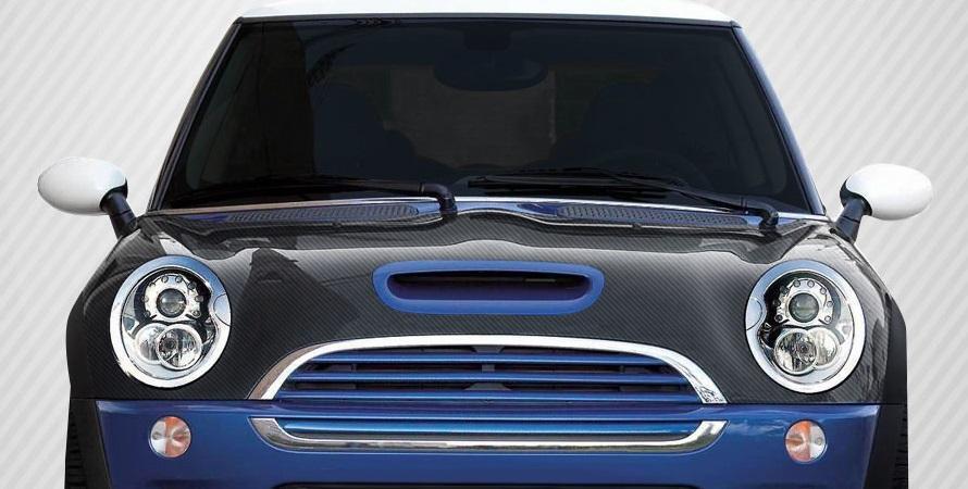 2002-2006 MINI Cooper Carbon Creations OEM Look Carbon Fiber Hood - Image 1