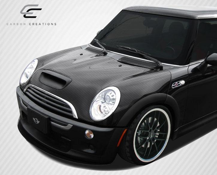 2002-2006 MINI Cooper Carbon Creations OEM Look Carbon Fiber Hood - Image 2
