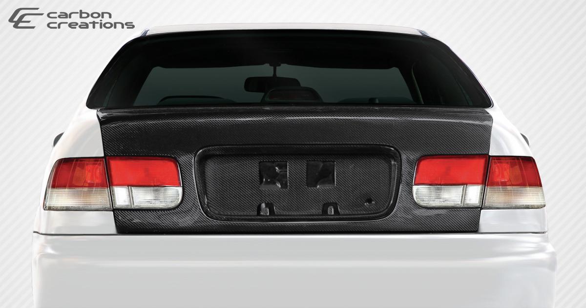 1996-2000 Honda Civic Carbon Creations OEM Look Carbon Fiber Trunk - Image 3