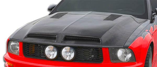 2005-2009 Ford Mustang Carbon Creations GT500 Carbon Fiber Hood - Image 1