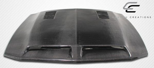 2005-2009 Ford Mustang Carbon Creations GT500 Carbon Fiber Hood - Image 3