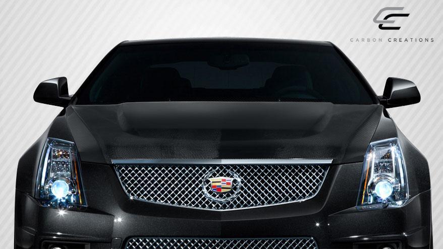 2009-2014 Cadillac CTS-V Carbon Creations OEM Look Carbon Fiber Hood - Image 2
