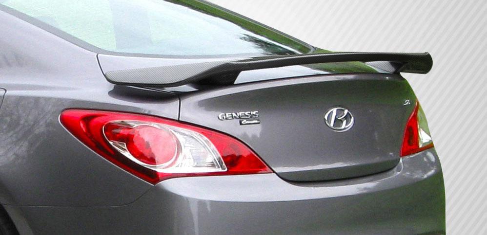 2010-2016 Hyundai Genesis Carbon Creations Track Look Carbon Fiber Rear Wing - Image 1
