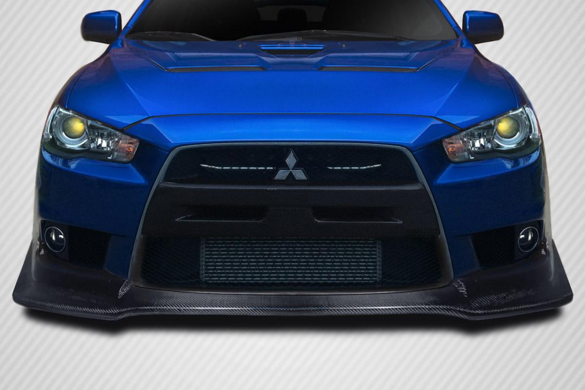 2008-2015 Mitsubishi Evolution Carbon Creations VR-S Carbon Fiber Front Lip - Image 1