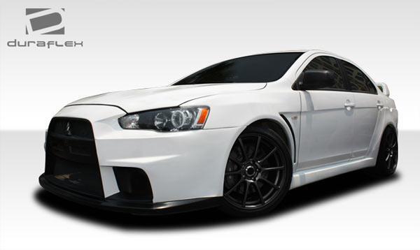 2008-2017 Mitsubishi Lancer Duraflex Evo X Look Front Bumper - Image 2