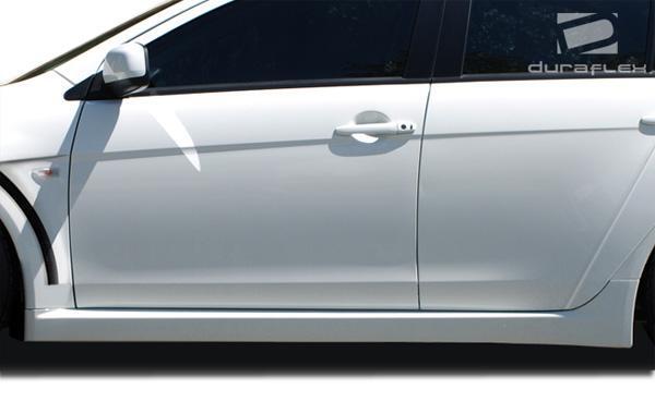 2008-2017 Mitsubishi Lancer Duraflex Evo X Look Side Skirts - Image 1