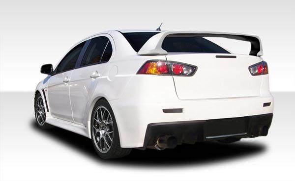2008-2017 Mitsubishi Lancer Duraflex Evo X Look Rear Bumper - Image 1