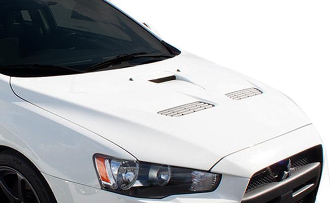 2008-2017 Mitsubishi Lancer Duraflex Evo X Look Hood - Image 1