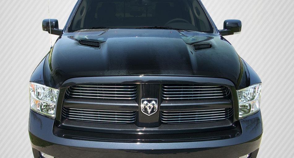 2009-2018 Dodge Ram Carbon Creations MP-R Carbon Fiber Hood - Image 1