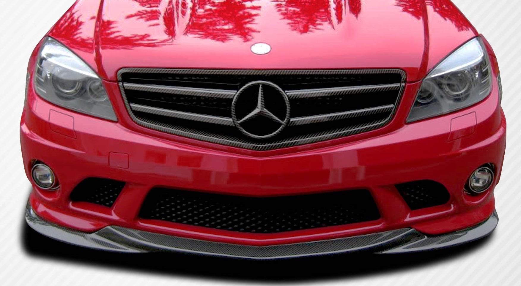 2008-2011 Mercedes C63 Carbon Creations L-Sport Carbon Fiber Front Lip - Image 1