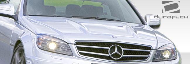 2008-2011 Mercedes C Class Duraflex C63 Look Hood - Image 2